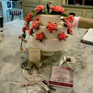 American Girl Wedding Cake and Accessories
